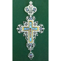 Pectoral Cross, Silver, Christian Orthodox, Agritelis Church Supplies, ieraskevi.com