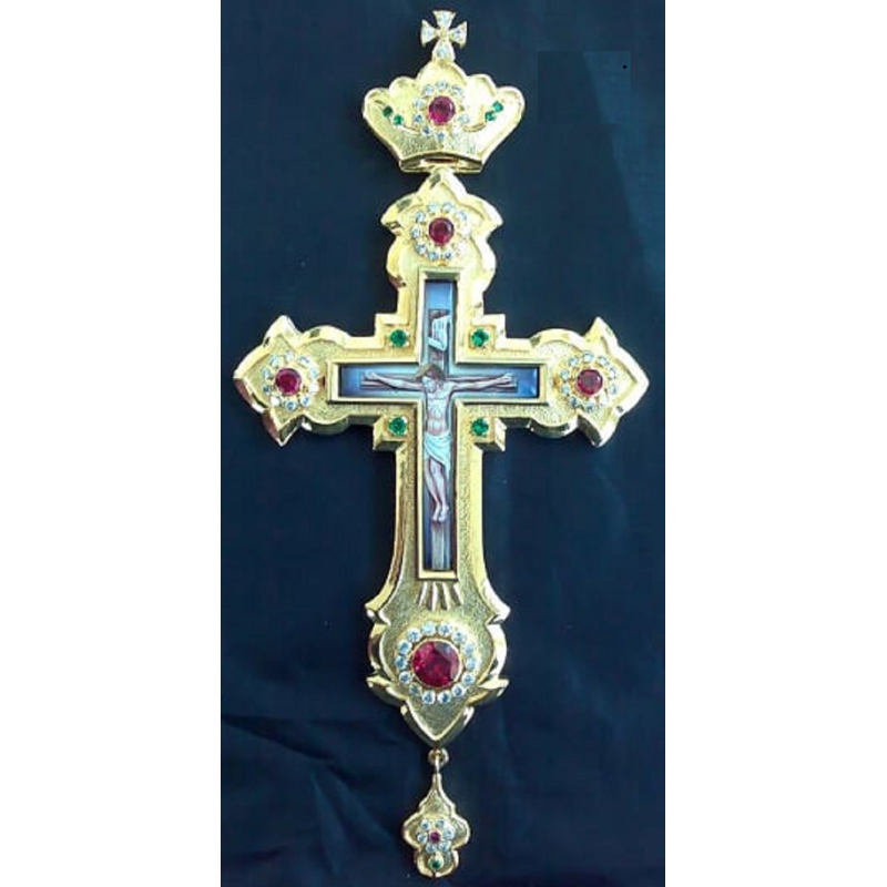 Pectoral Cross, Silver, Christian Orthodox, Agritelis Church Supplies, ieraskevi.com