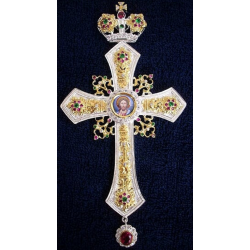 Pectoral Cross, Silver, Christian Orthodox, Agritelis Church Supplies, ieraskevi.com