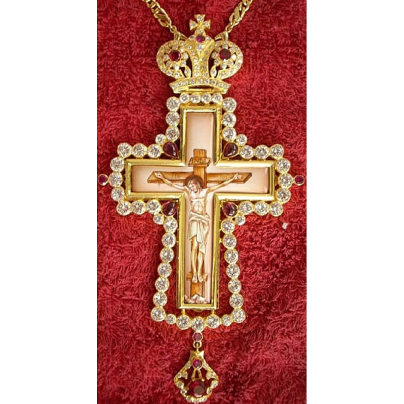 Pectoral Cross, Silver, Christian Orthodox, Agritelis Church Supplies, ieraskevi.com