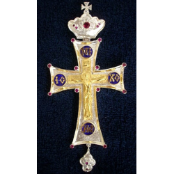 Pectoral Cross, Silver, Christian Orthodox, Agritelis Church Supplies, ieraskevi.com