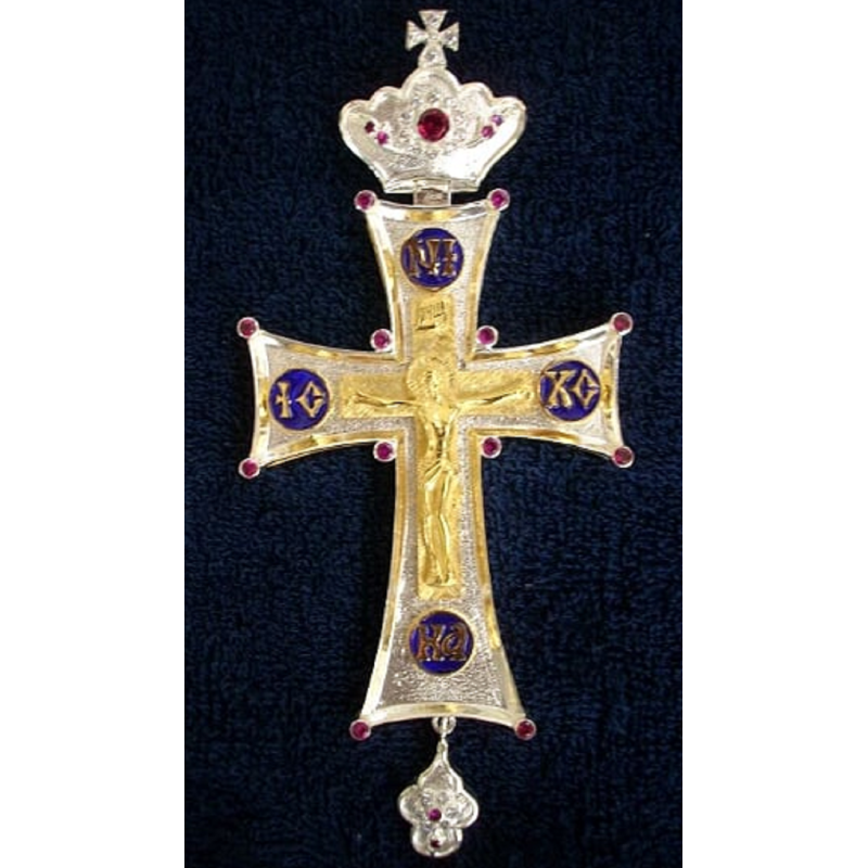 Pectoral Cross, Silver, Christian Orthodox, Agritelis Church Supplies, ieraskevi.com