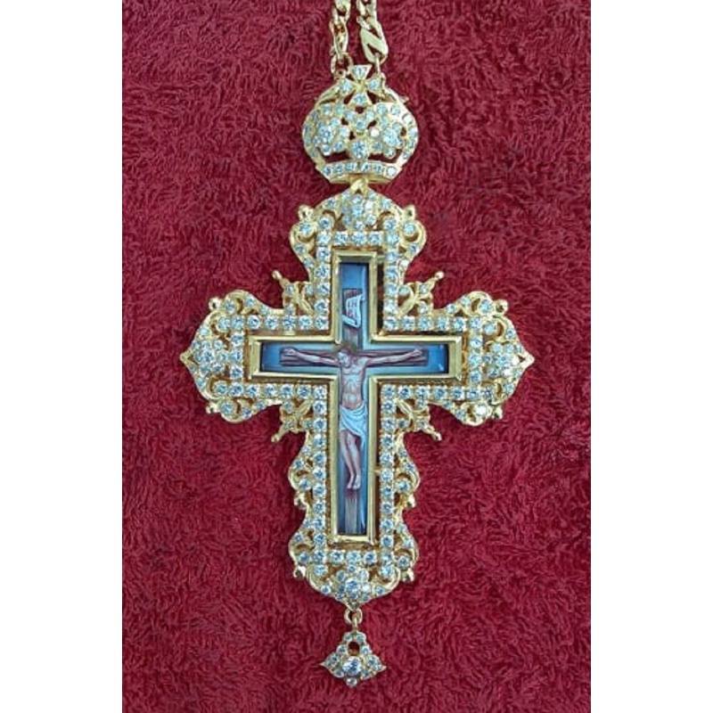 Pectoral Cross, Silver, Christian Orthodox, Agritelis Church Supplies, ieraskevi.com