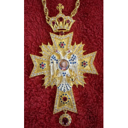 Pectoral Cross, Silver, Christian Orthodox, Agritelis Church Supplies, ieraskevi.com