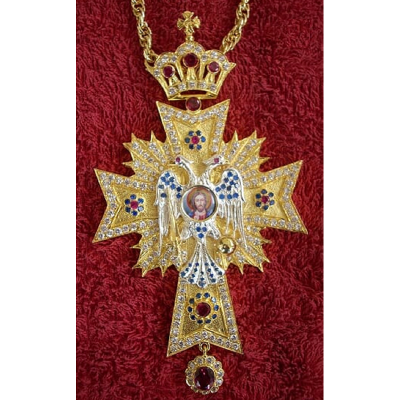 Pectoral Cross, Silver, Christian Orthodox, Agritelis Church Supplies, ieraskevi.com