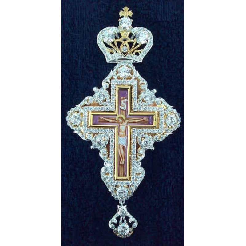 Pectoral Cross, Silver, Christian Orthodox, Agritelis Church Supplies, ieraskevi.com