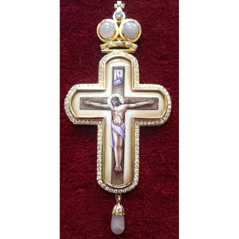 Pectoral Cross, Silver, Christian Orthodox, Agritelis Church Supplies, ieraskevi.com