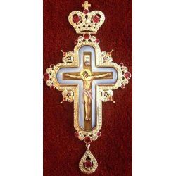 Pectoral Cross, Silver, Christian Orthodox, Agritelis Church Supplies, ieraskevi.com