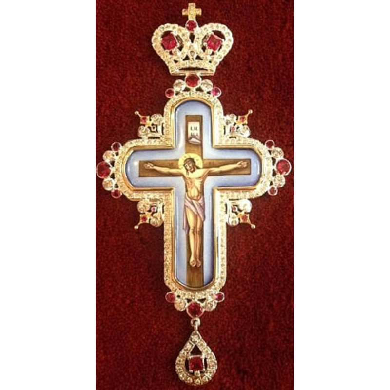 Pectoral Cross, Silver, Christian Orthodox, Agritelis Church Supplies, ieraskevi.com