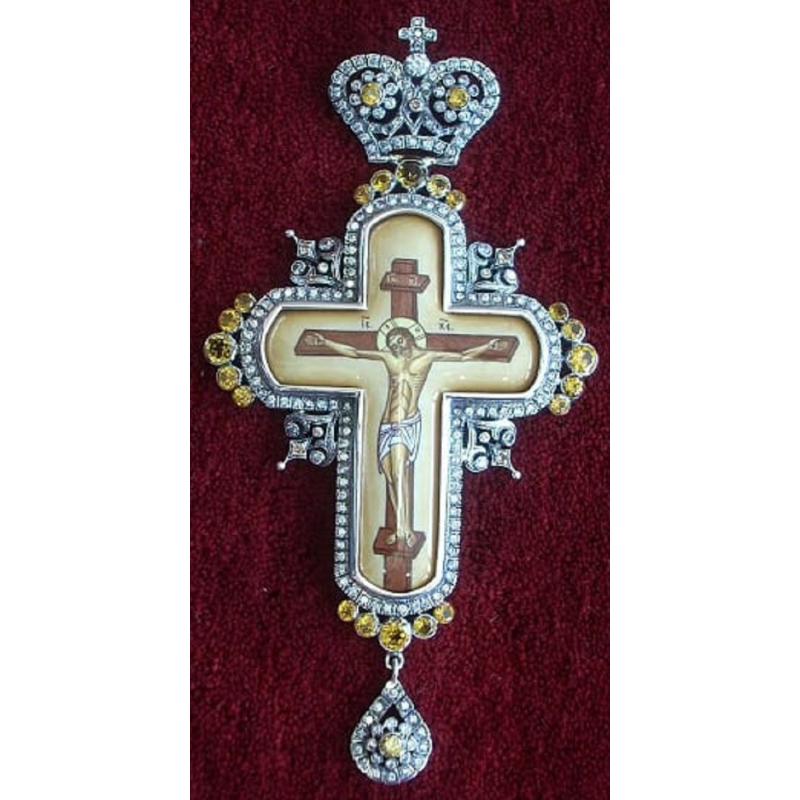 Pectoral Cross, Silver, Christian Orthodox, Agritelis Church Supplies, ieraskevi.com