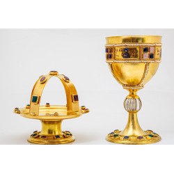 Chalice Set solid Silver Byzantine, Agritelis, ieraskevi.com