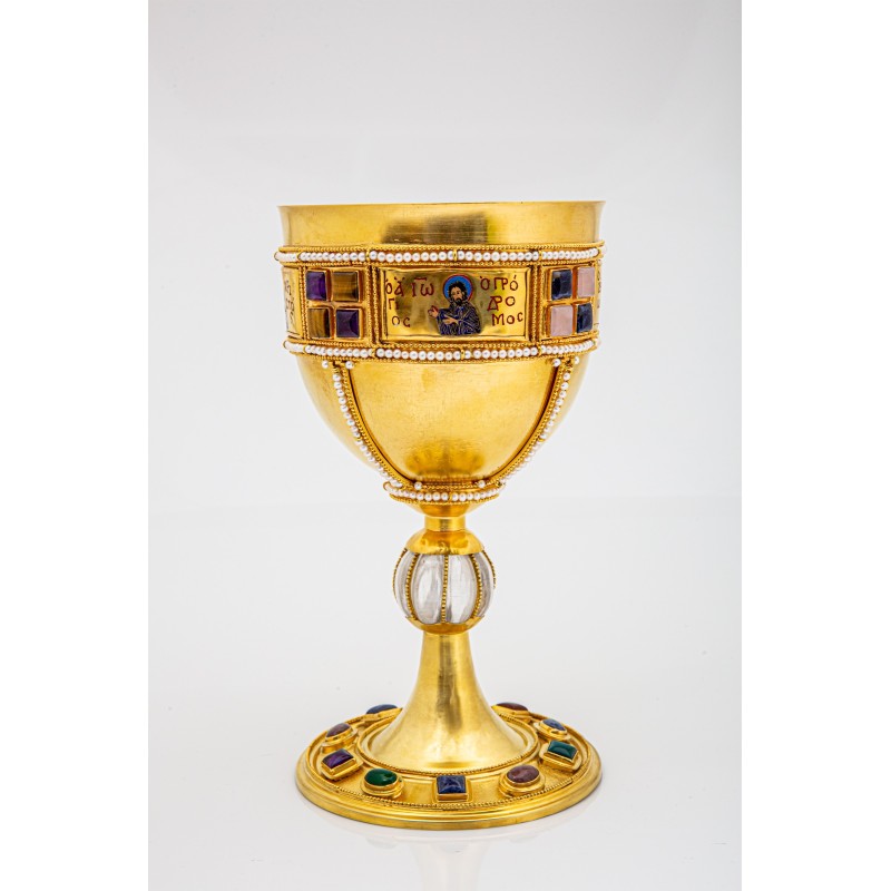 Chalice Set solid Silver Byzantine, Agritelis, ieraskevi.com