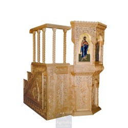 Amvon, Christian Orthodox Altar, Woodcraft, Oak, ieraskevi.com, Agritelis, Church Supplies