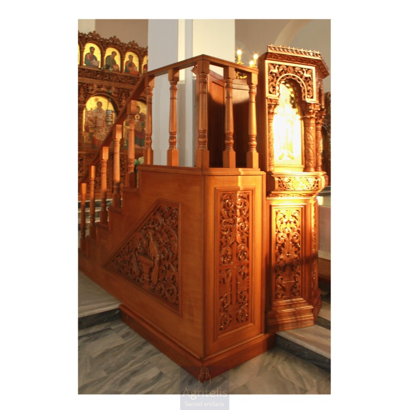 Amvon, Christian Orthodox Altar, Woodcraft, Oak, ieraskevi.com, Agritelis, Church Supplies