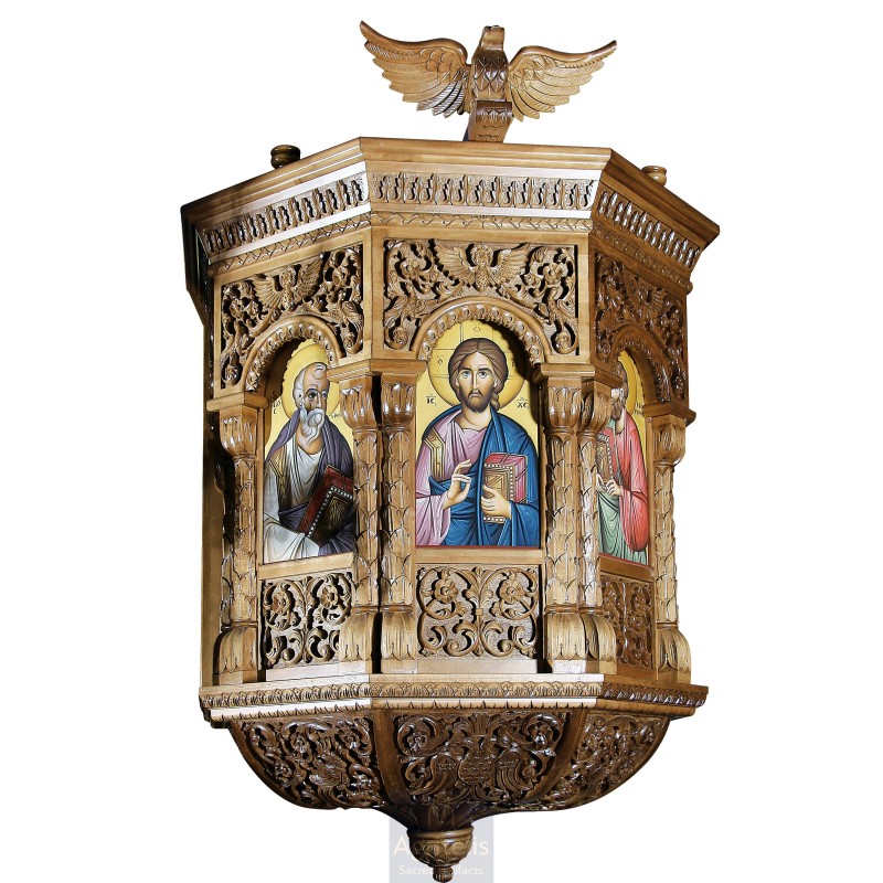 Amvon, Christian Orthodox Altar, Woodcraft, Oak, ieraskevi.com, Agritelis, Church Supplies