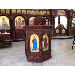 Amvon, Christian Orthodox Altar, Woodcraft, Oak, ieraskevi.com, Agritelis, Church Supplies