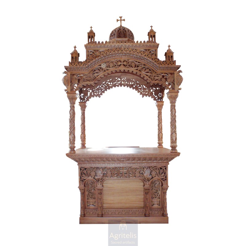 Holy Altar, Christian Orthodox Altar, Woodcraft, Oak, ieraskevi.com, Agritelis, Church Supplies