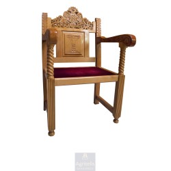 Chair, Christian Orthodox Chair, Woodcraft, Oak, ieraskevi.com, Agritelis, Church Supplies