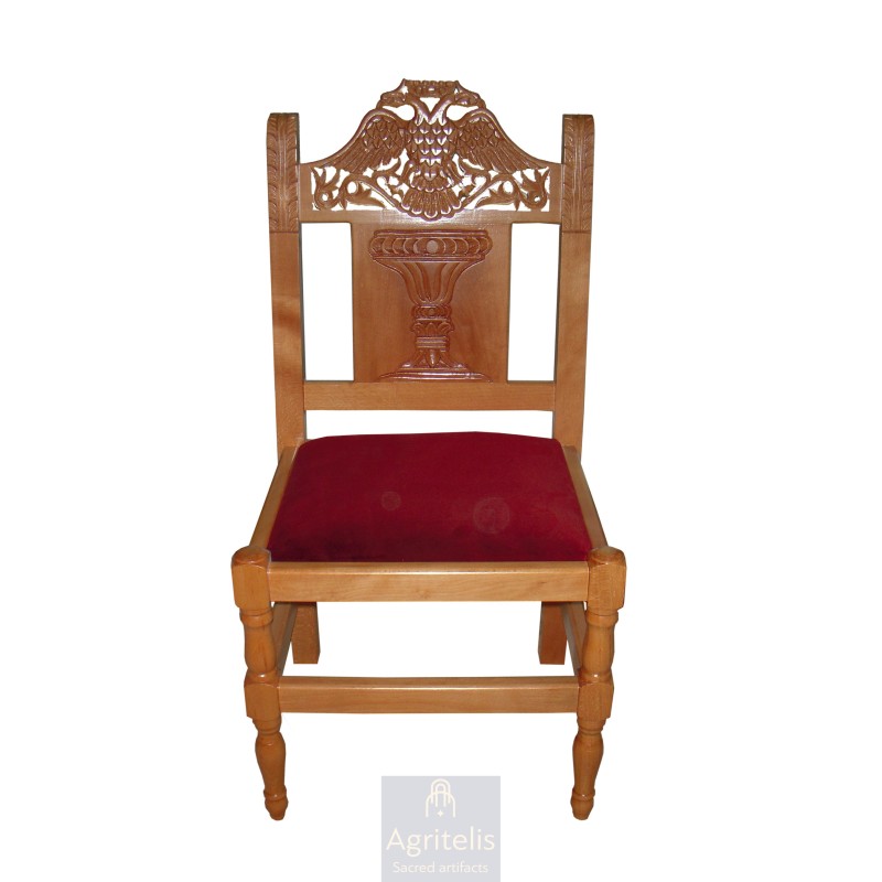 Chair, Christian Orthodox Chair, Woodcraft, Oak, ieraskevi.com, Agritelis, Church Supplies