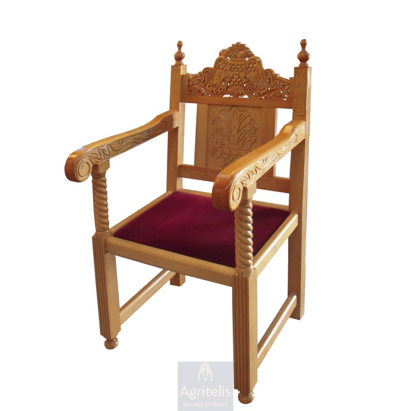 Chair, Christian Orthodox Chair, Woodcraft, Oak, ieraskevi.com, Agritelis, Church Supplies