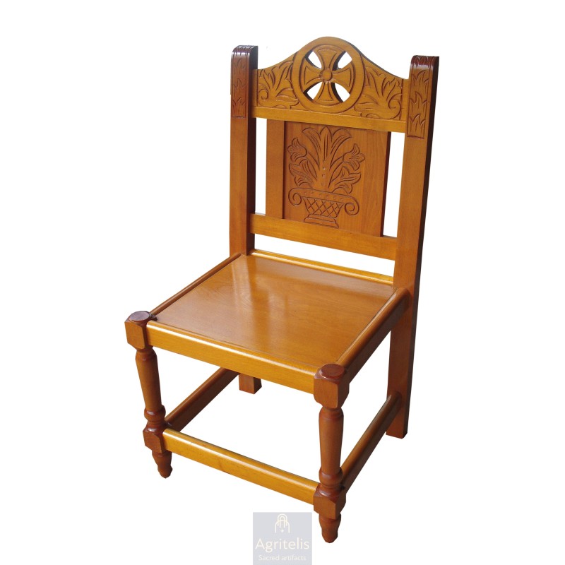 Chair, Christian Orthodox Chair, Woodcraft, Oak, ieraskevi.com, Agritelis, Church Supplies