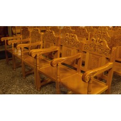 Chair, Christian Orthodox Chair, Woodcraft, Oak, ieraskevi.com, Agritelis, Church Supplies