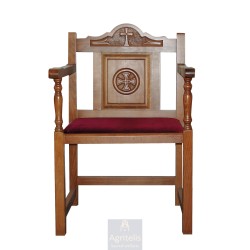 Chair, Christian Orthodox Chair, Woodcraft, Oak, ieraskevi.com, Agritelis, Church Supplies