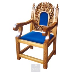 Chair, Christian Orthodox Chair, Woodcraft, Oak, ieraskevi.com, Agritelis, Church Supplies