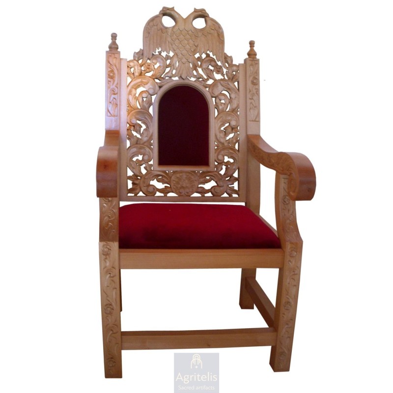 Chair, Christian Orthodox Chair, Woodcraft, Oak, ieraskevi.com, Agritelis, Church Supplies