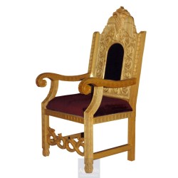 Chair, Christian Orthodox Chair, Woodcraft, Oak, ieraskevi.com, Agritelis, Church Supplies