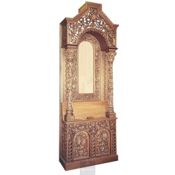 Icon Stand, Christian Orthodox Chair, Woodcraft, Oak, ieraskevi.com, Agritelis, Church Supplies