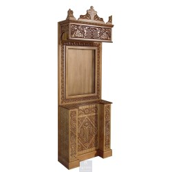 Icon Stand, Christian Orthodox Chair, Woodcraft, Oak, ieraskevi.com, Agritelis, Church Supplies