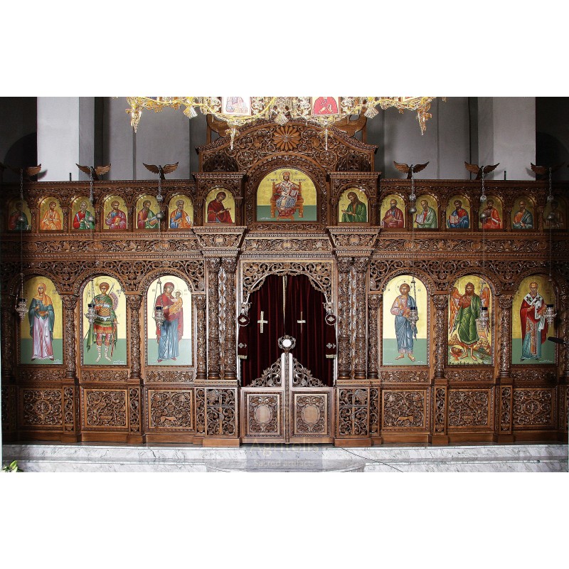 Iconostasi, Templo, Christian Orthodox Altar, Woodcraft, Linden, ieraskevi.com, Agritelis, Church Supplies