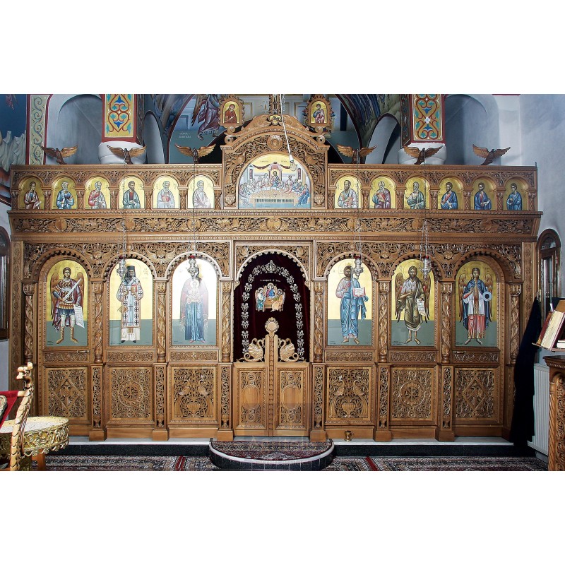 Iconostasi, Templo, Christian Orthodox Altar, Woodcraft, Linden, ieraskevi.com, Agritelis, Church Supplies