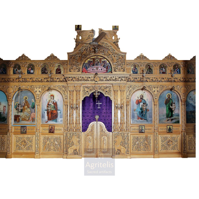 Iconostasi, Templo, Christian Orthodox Altar, Woodcraft, Linden, ieraskevi.com, Agritelis, Church Supplies