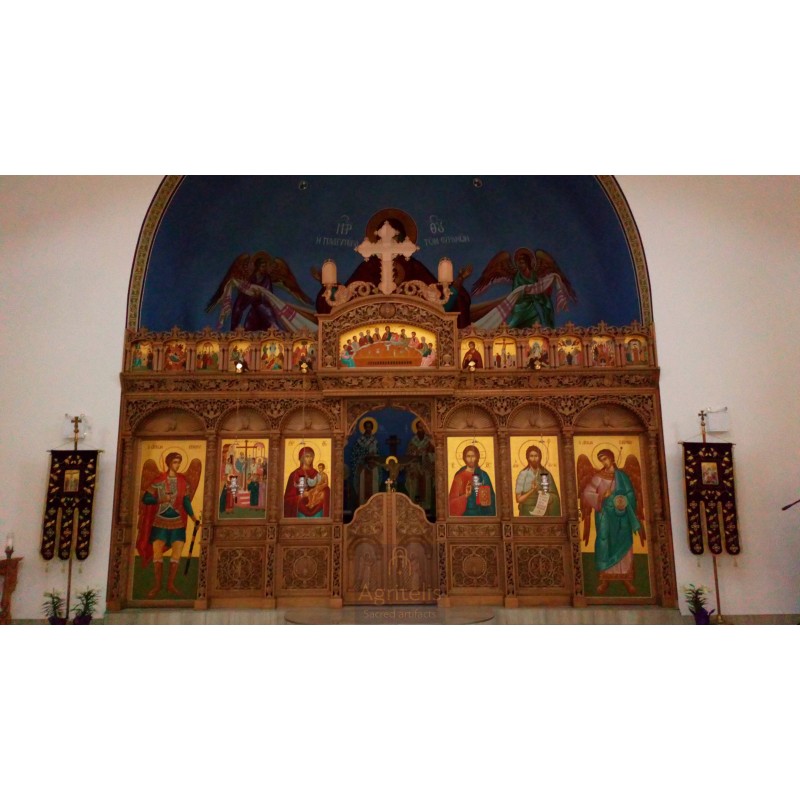 Iconostasi, Templo, Christian Orthodox Altar, Woodcraft, Linden, ieraskevi.com, Agritelis, Church Supplies