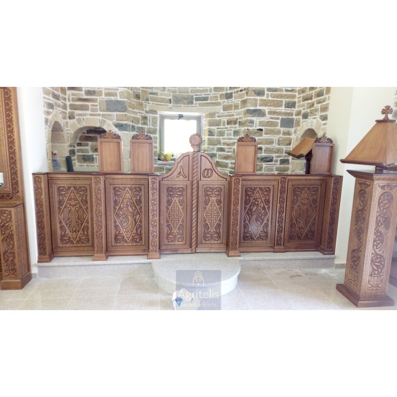 Soleas Christian Orthodox Altar, Woodcraft, Linden, ieraskevi.com, Agritelis, Church Supplies