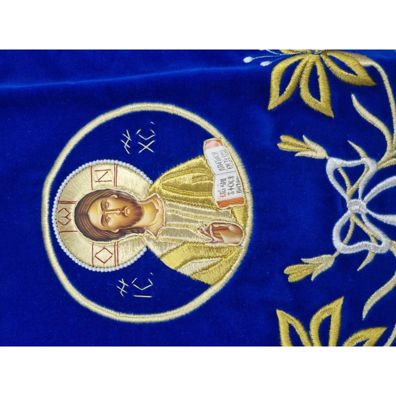 Chalice Set Cover, Embroided, Church Supplies, Agritelis, Sacred Artifacts, ieraskevi.com