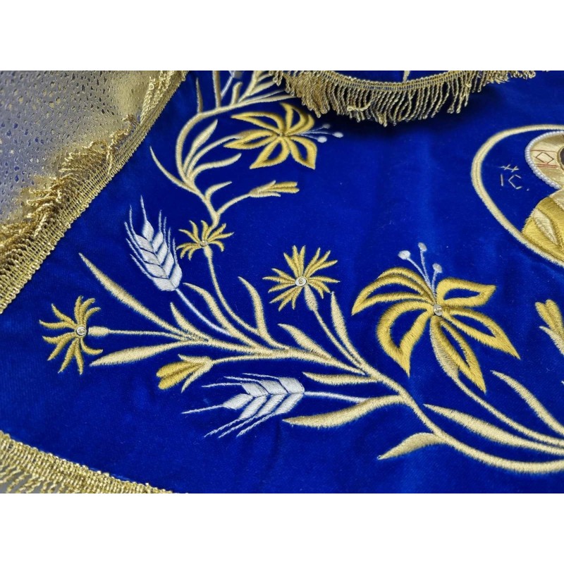 Chalice Set Cover, Embroided, Church Supplies, Agritelis, Sacred Artifacts, ieraskevi.com