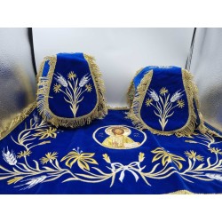 Chalice Set Cover, Embroided, Church Supplies, Agritelis, Sacred Artifacts, ieraskevi.com