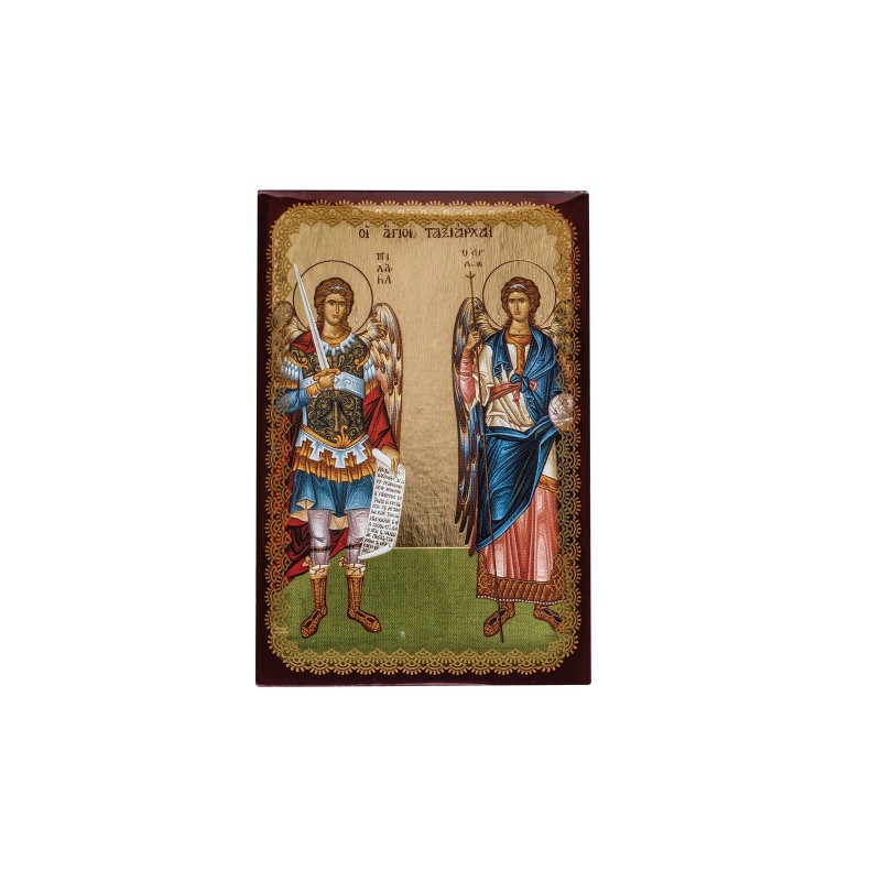 Christian Orthodox Icon, Icon on wood, Holy Taxiarches, Agritelis Sacred Artifacts, ieraskevi.com