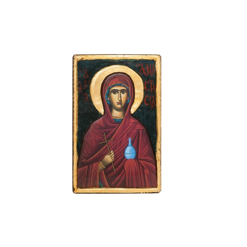 Christian Orthodox Icon, Icon on wood, Agia Anastasia, Agritelis Sacred Artifacts, ieraskevi.com