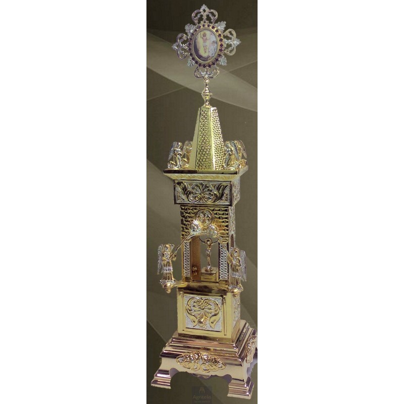 Tabernacle, Gold Plated Tabernacle, Enameled Tabernacle, Agritelis, Church Supplies, ieraskevi.com