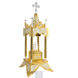 Tabernacle, Gold Plated Tabernacle, Enameled Tabernacle, Agritelis, Church Supplies, ieraskevi.com