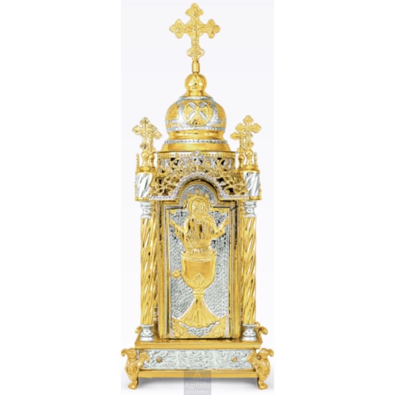 Tabernacle, Gold Plated Tabernacle, Enameled Tabernacle, Agritelis, Church Supplies, ieraskevi.com