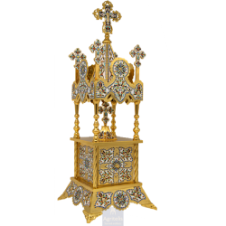 Tabernacle, Gold Plated Tabernacle, Enameled Tabernacle, Agritelis, Church Supplies, ieraskevi.com