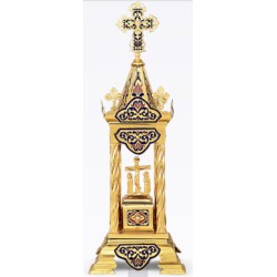 Tabernacle, Gold Plated Tabernacle, Enameled Tabernacle, Agritelis, Church Supplies, ieraskevi.com