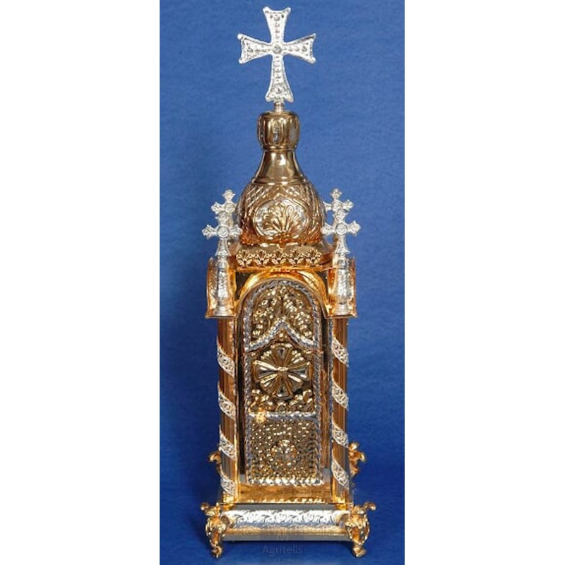 Tabernacle, Gold Plated Tabernacle, Enameled Tabernacle, Agritelis, Church Supplies, ieraskevi.com