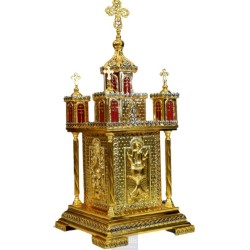 Tabernacle, Gold Plated Tabernacle, Enameled Tabernacle, Agritelis, Church Supplies, ieraskevi.com