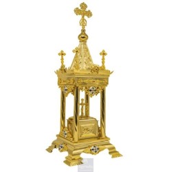 Tabernacle, Gold Plated Tabernacle, Enameled Tabernacle, Agritelis, Church Supplies, ieraskevi.com